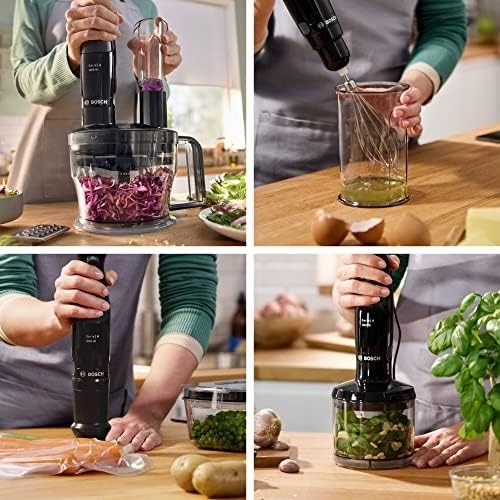 Bosch Ergomaster Series 4 Hand Blender, 1000 W, Plastic, Black [energy