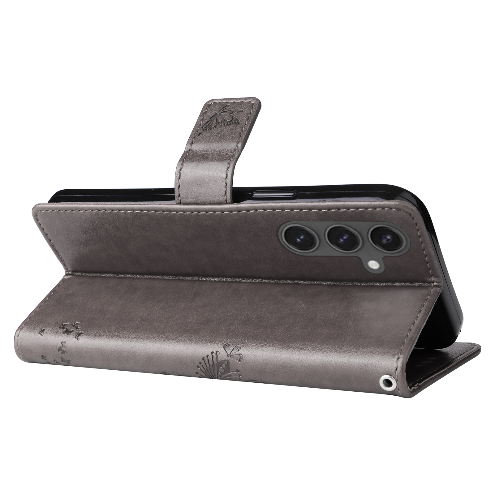 Imprinting Flower Series For Samsung Galaxy S24 FE Case Wallet PU