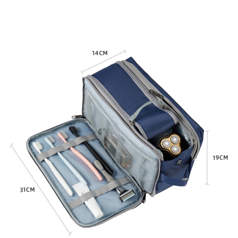Large capacity men's toiletry bag, travel business trip dry and wet ...