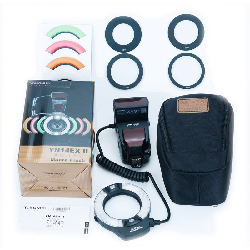 YONGNUO Professional YN14EX II Macro Ring Flash Light Kit with