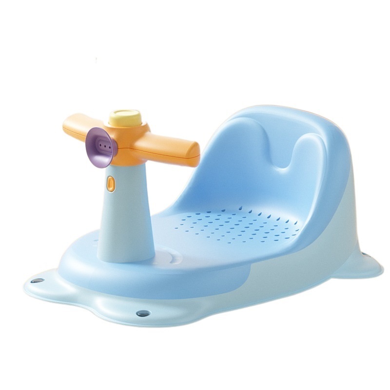 Baby bath chair baby seat stool bath chair children lying bracket newborn bathtub can sit ...