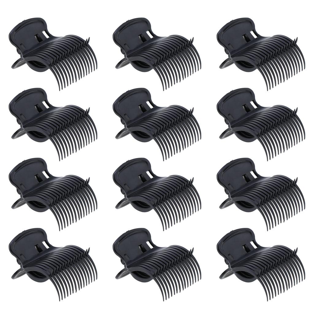 5pcs Weave Foiling Hair Comb with Hair Curler Clips Barbers Hair