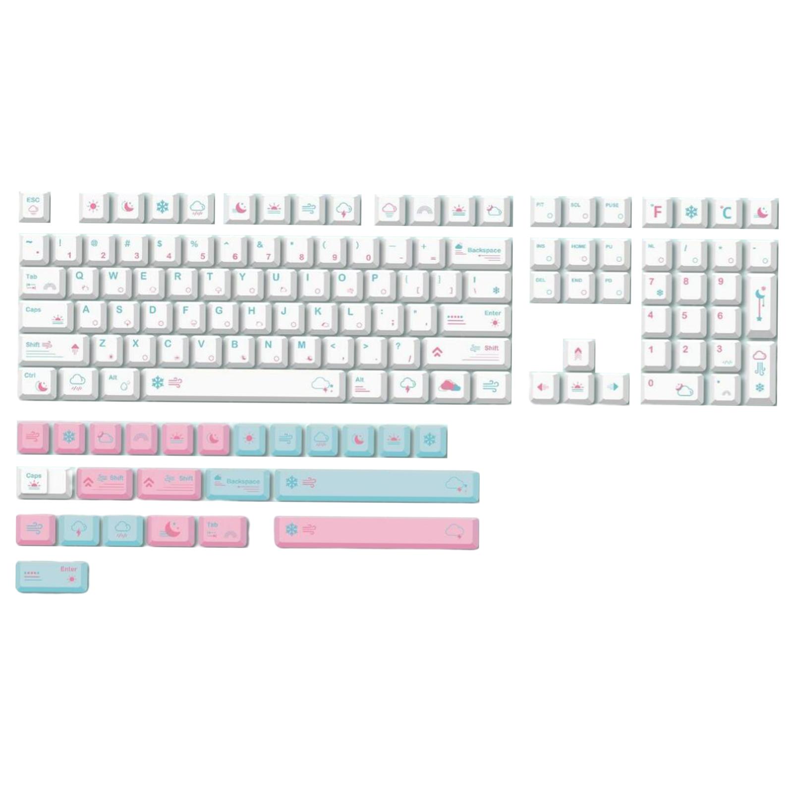 132 Keycaps PBT Xda Profile for Mechanical Keyboards 98 104 108Keycaps ...