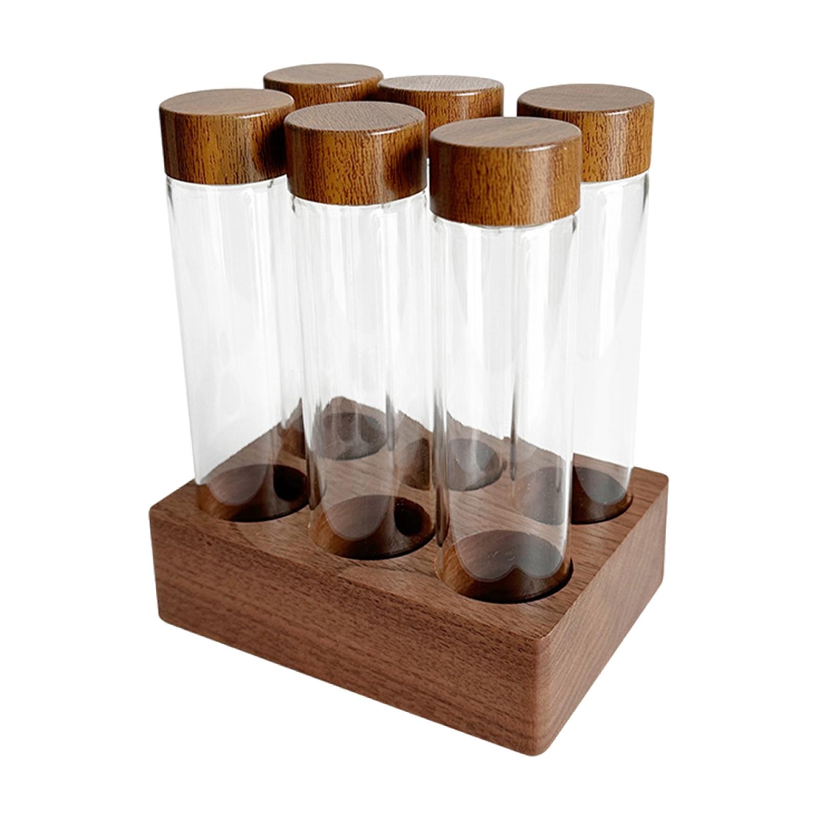 Coffee Bean Test Tubes Coffee Bean Vaults for Cafe Kitchen Countertop
