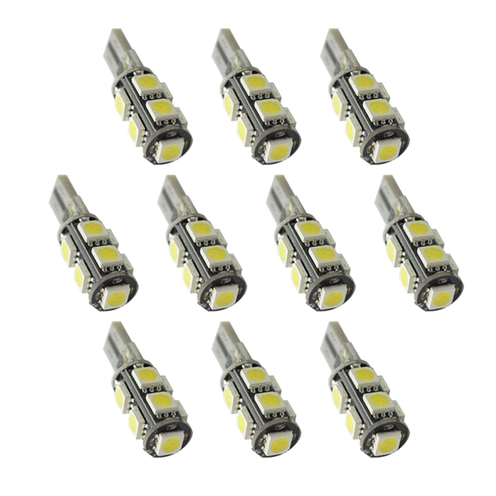 10 Lampadine LED T10 W5W 501 - Bianco Freddo 6000K Per Auto, 12V