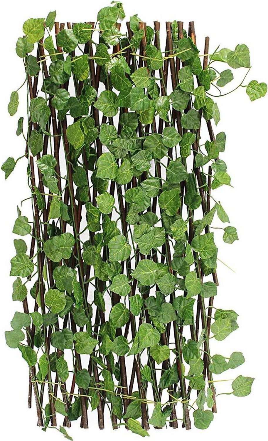 Lilac Home Artificial Flower Fence Accordion Artificial Ivy Wall Decor