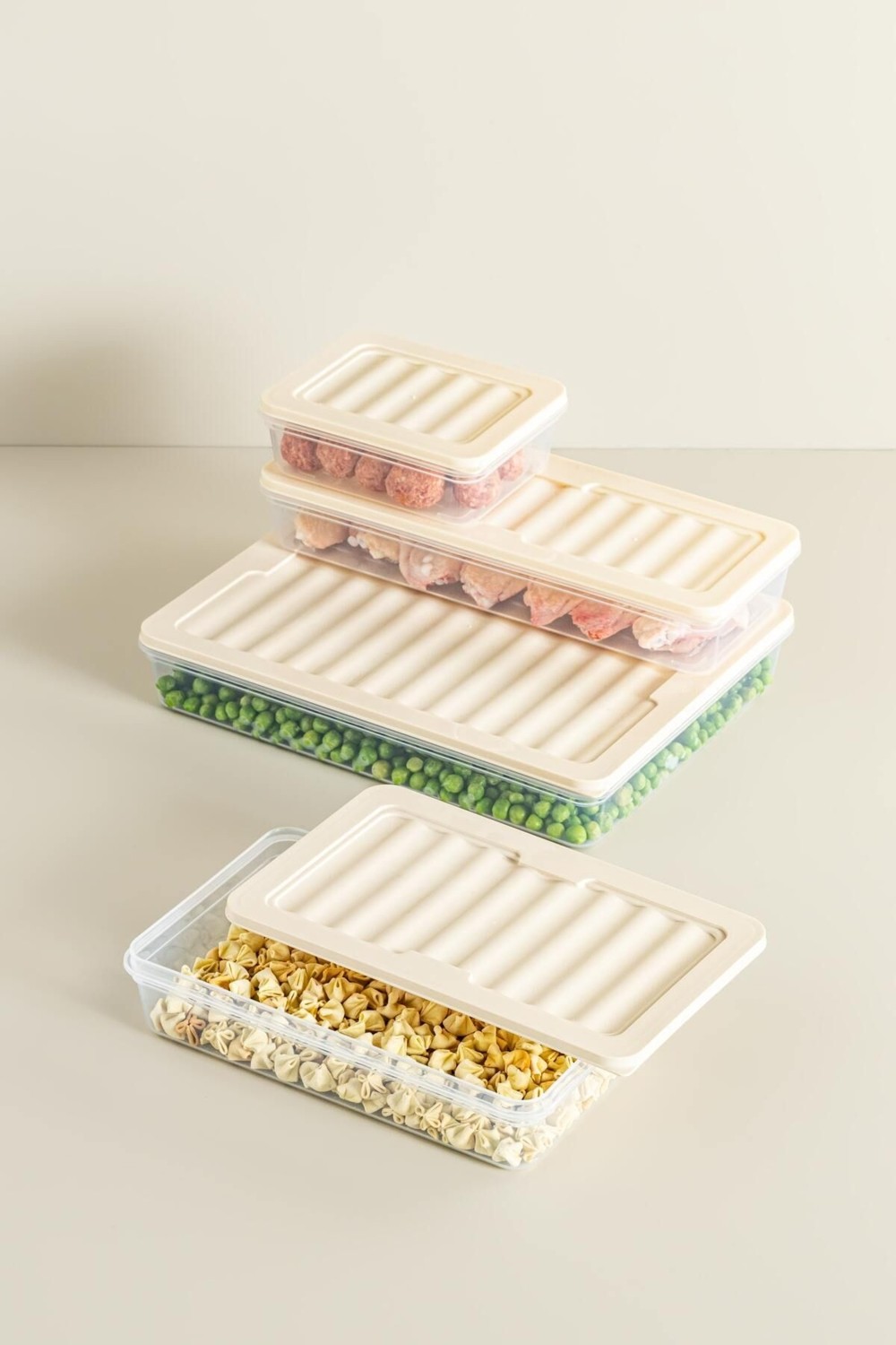 Nandy Home Set of 2 Freshbox Microwave and Freezer Suitable Storage