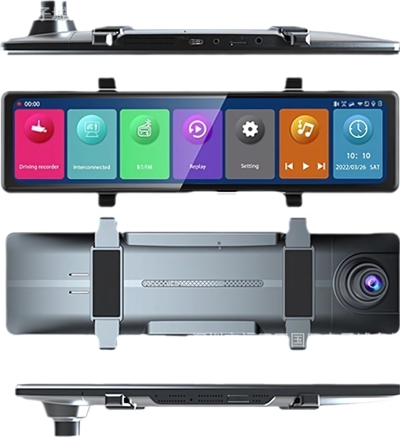 Wireless Car Play Android Auto 3 Camera Car Camera Touch 11.26 ...