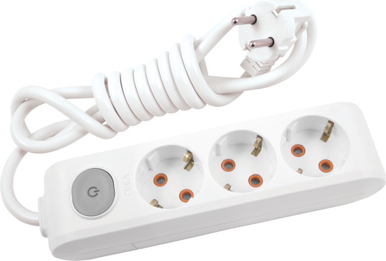 Viko MultiLet 3Plus Grounded Cable Child Proof 3 Meter Switch Socket