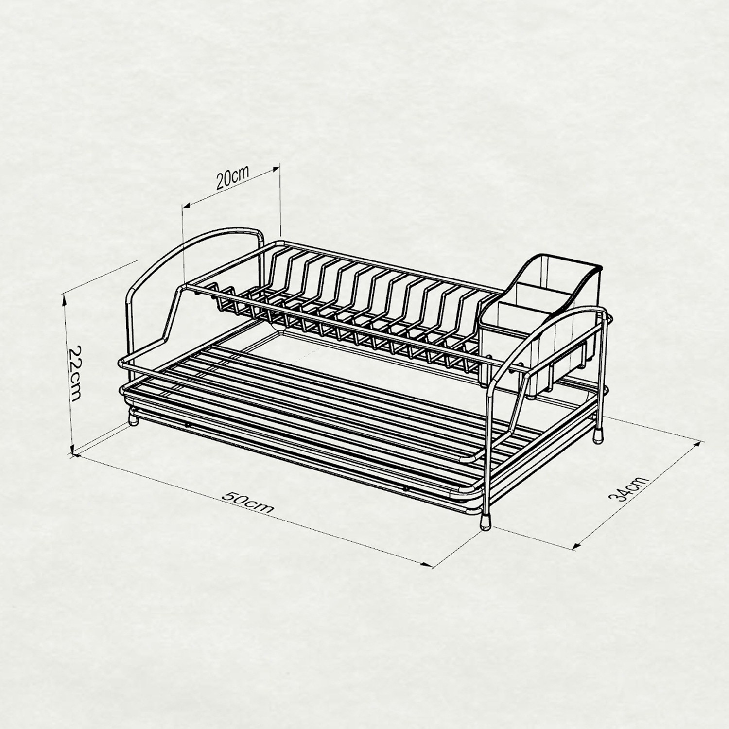 Tekno-tel 2-LAYER PLATE RACK CHROME KB008 - Hepsiburada Global