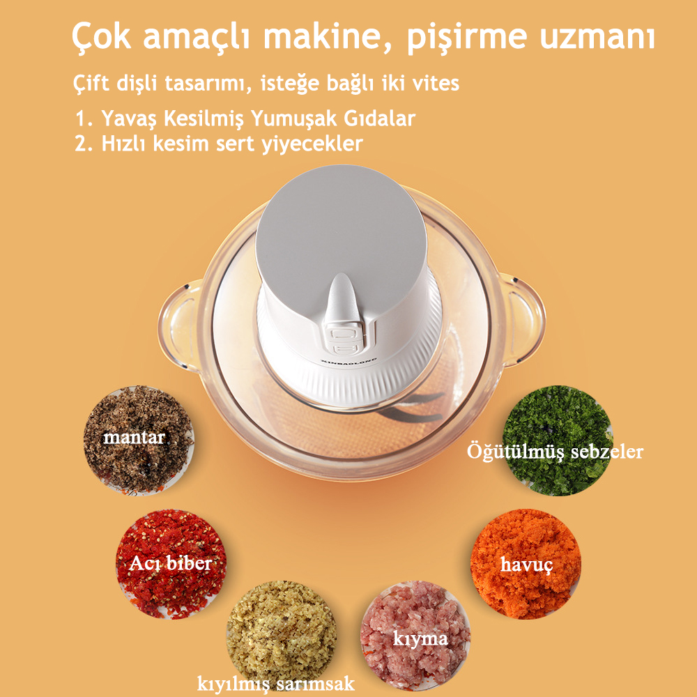 Ev mutfak kıyma makinesi yardımcı pişirme makinesi çok fonksiyonlu Ev mutfak kıyma makinesi yardımcı pişirme makinesi çok fonksiyonlu