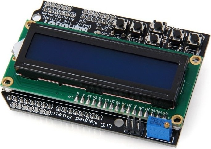Teknoartshop Keypad Shield LCD and Keypad Compatible with Arduino ...