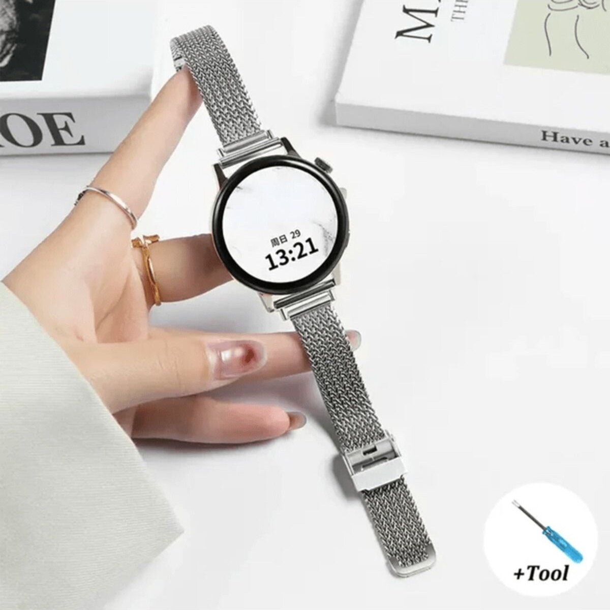 Elektro Fast 18 MM Mesh Stainless Steel Strap For Huawei GT4 41 MM