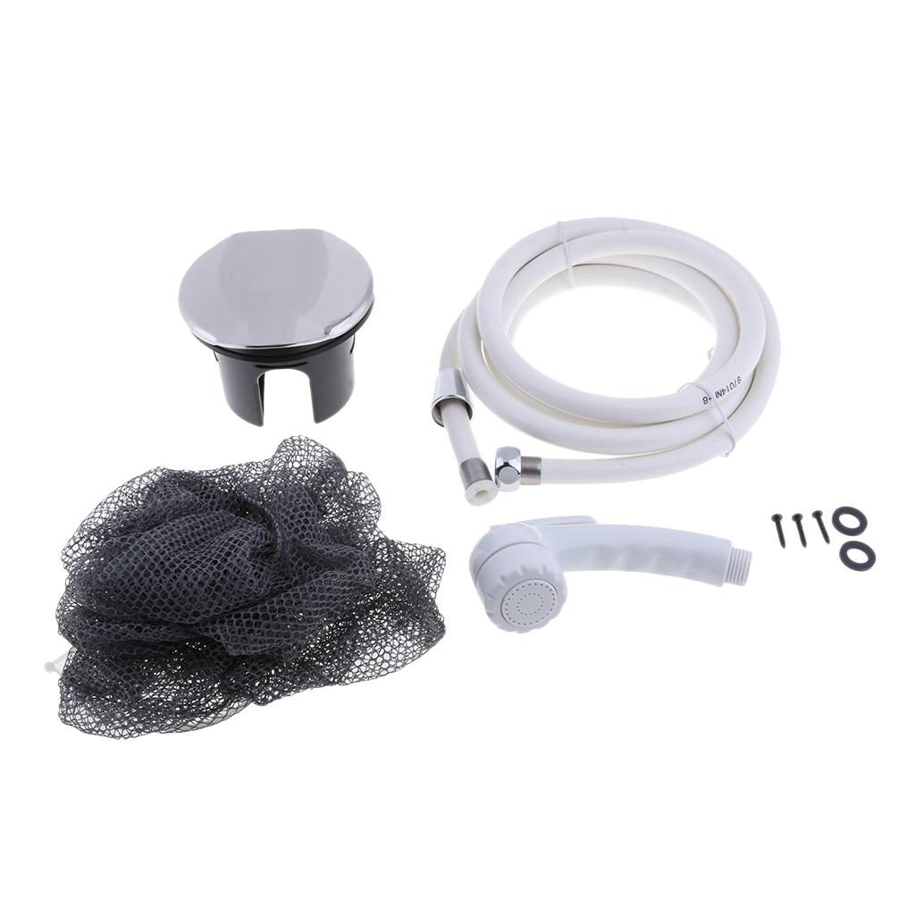 Boat Marine Transom Shower for Nylon Hose & White Plastic Sprayer