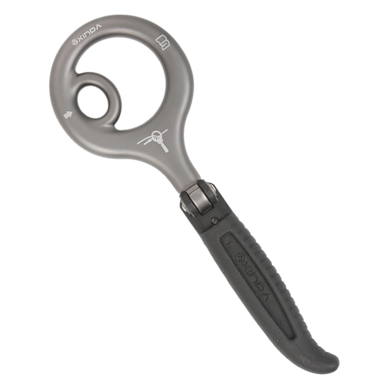 2200kg 9 Descender Climbing Gear Belay Device for Rock Climbing Outdoor