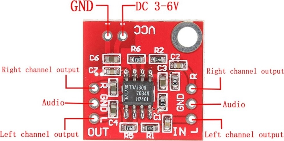 Robada TDA1308 Stereo Headphone Amplifier Circuit Board Module ...