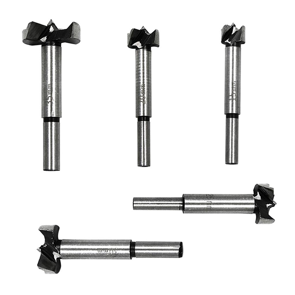 5 pieces professional drill bit set woodworking hole saw wood cutter