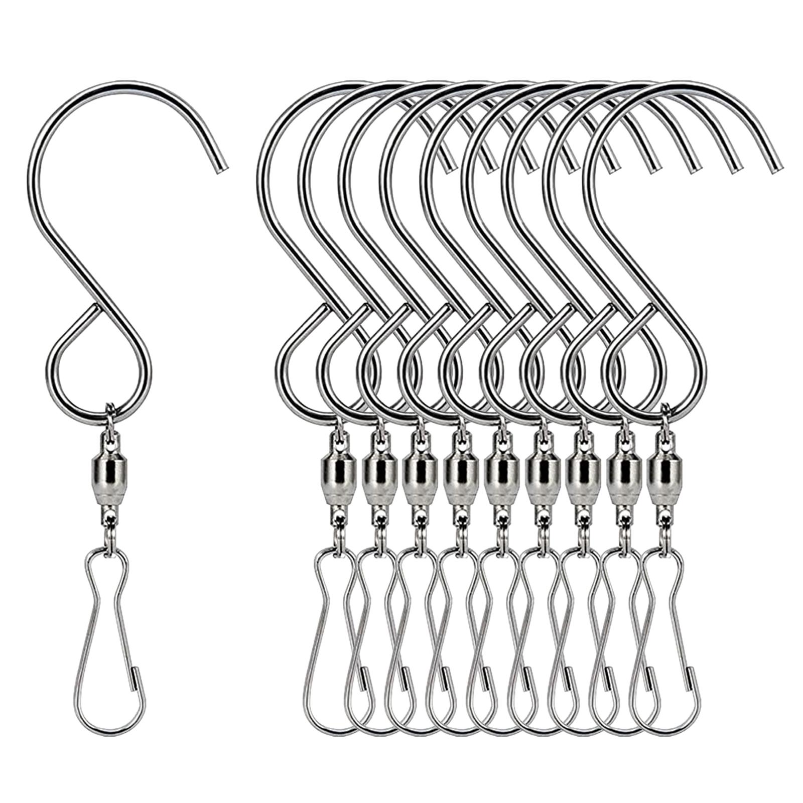 Swivel Hooks Clips Hanging Garden Wind Spinners Planter Pot Solar