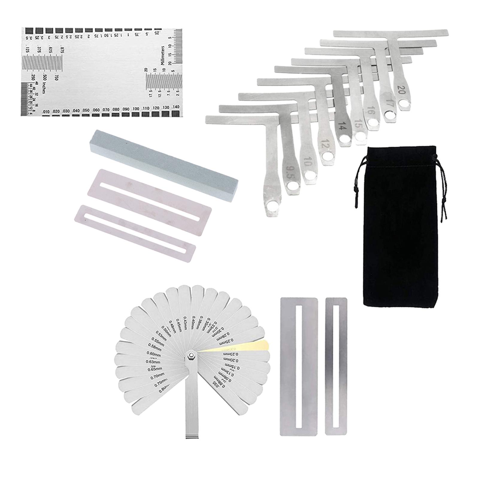 Guitar Luthier Tools 32 Blades Feeler Gauge for Guitar and Bass Setup Style 1 Hepsiburada Global