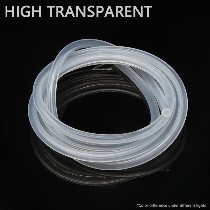 1 Meter Silicone Drain Hose - Flexible Food Grade Tubing, ID 1mm To 10mm Options (Black, ID 1mm OD 2mm)