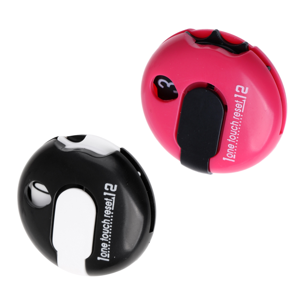 2 pieces golf score counter, stroke counter, score counter gift, black ...