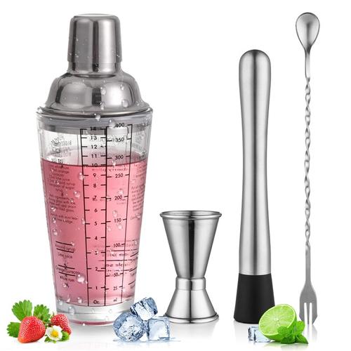 Bilder Von Fielmann - Ihr Optiker & Hörakustiker Barmen 4 adet / takım Bar Araçları Paslanmaz Çelik Ölçekli Kokteyl Shaker