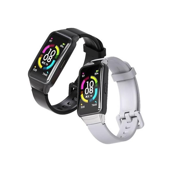 Disscool Glacier Cinturino Trasparente Per Huawei Band 6 E Honor Band 6 - Morbido Silicone