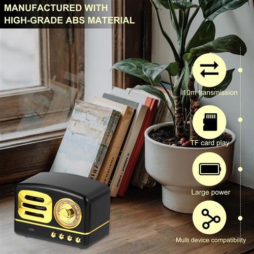 Retro Bluetooth Wireless Mini Portable Speaker Stereo Surround ...