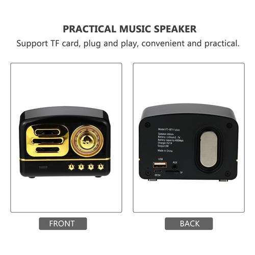 Retro Bluetooth Wireless Mini Portable Speaker Stereo Surround ...