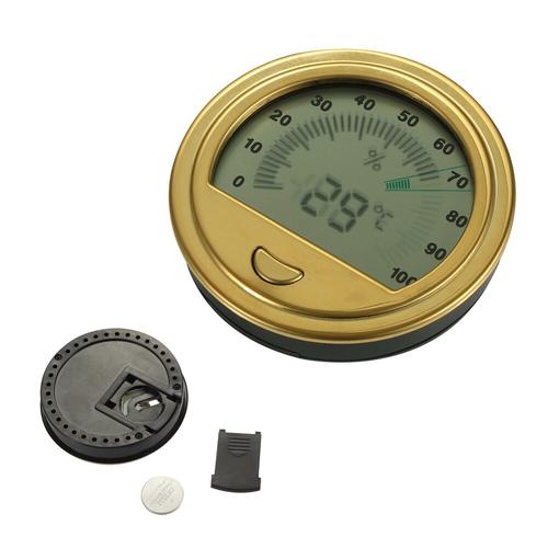 Round Cigar Hygrometer For Humidor Portable Accurate Cigar Humidor