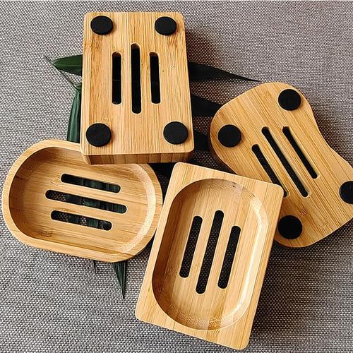 Natural Bamboo Soap Container Dish Soap organizer Tray Holder Box ...