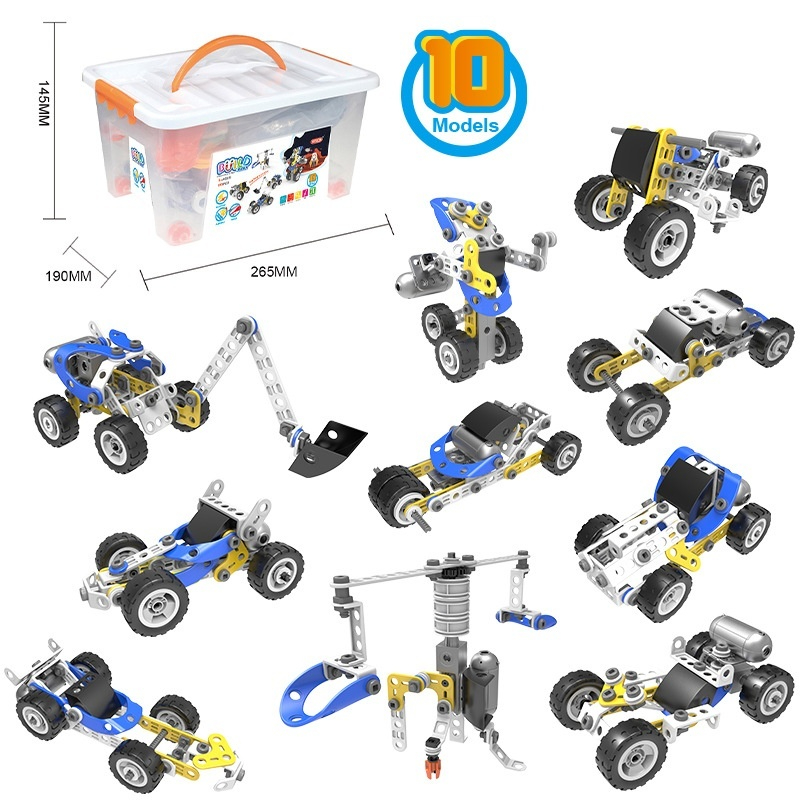 Science and education soft rubber disembly engineering car embled ...
