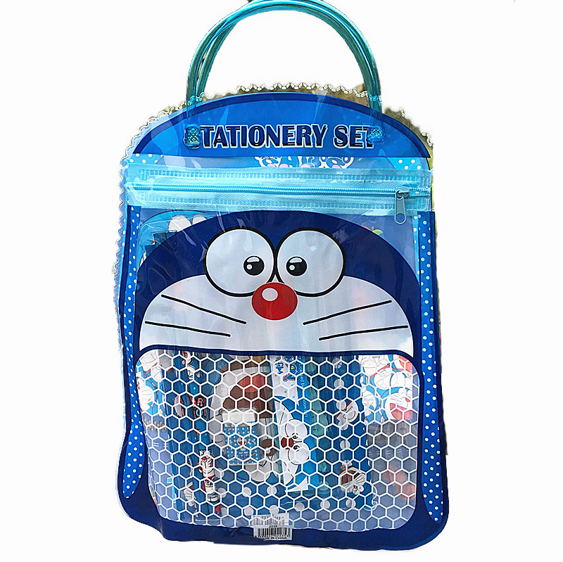 Cartoon cute tote bag hand carry stationery set school supplies