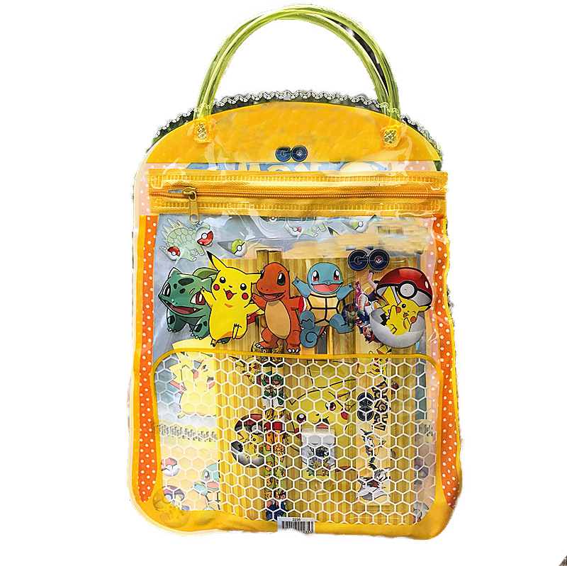 Cartoon cute tote bag hand carry stationery set school supplies