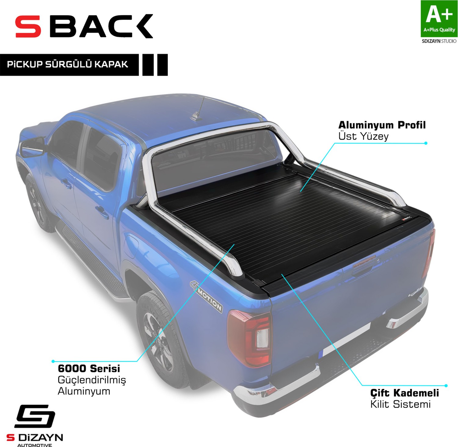 Tunax Amarok Special Rear Body Sliding Door OEM Style 2023 2024 2025