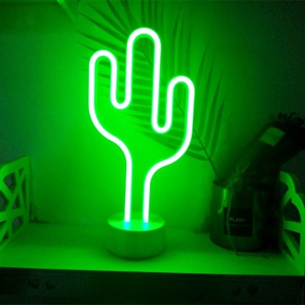 Sanec Kaktüs Dekoratif Neon LED Masa ve Duvar Lambası Gece Lambası Sanec Kaktüs Dekoratif Neon LED Masa ve Duvar Lambası Gece Lambası