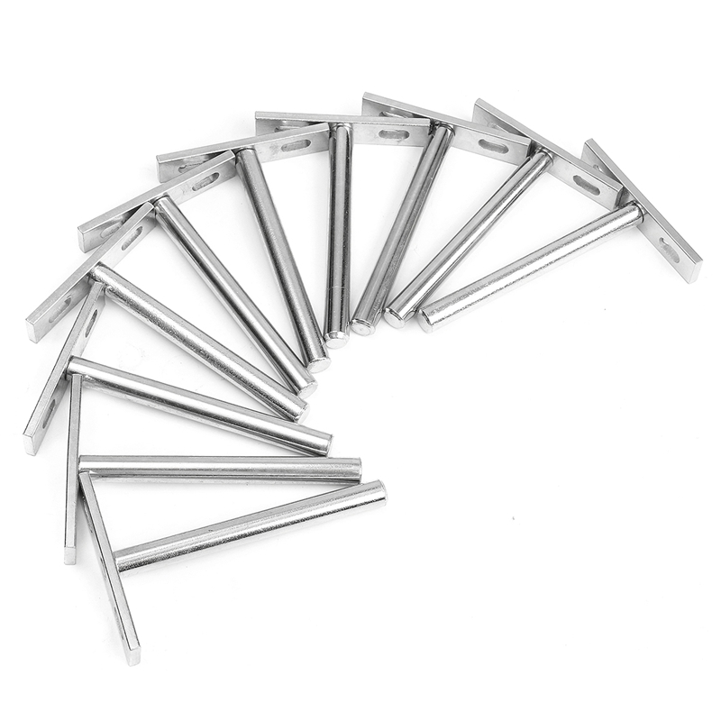 12 PCS 5 Inch Folding Shelf Support Bracket Floating Wall Shelf Support