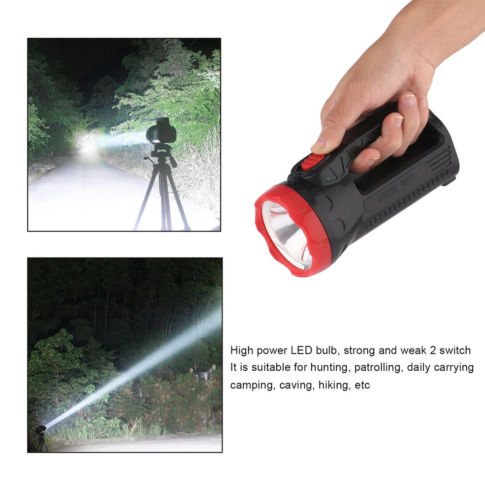 Outdoor LED Bright Charging Strong Light Flashlight Torch Light One ...