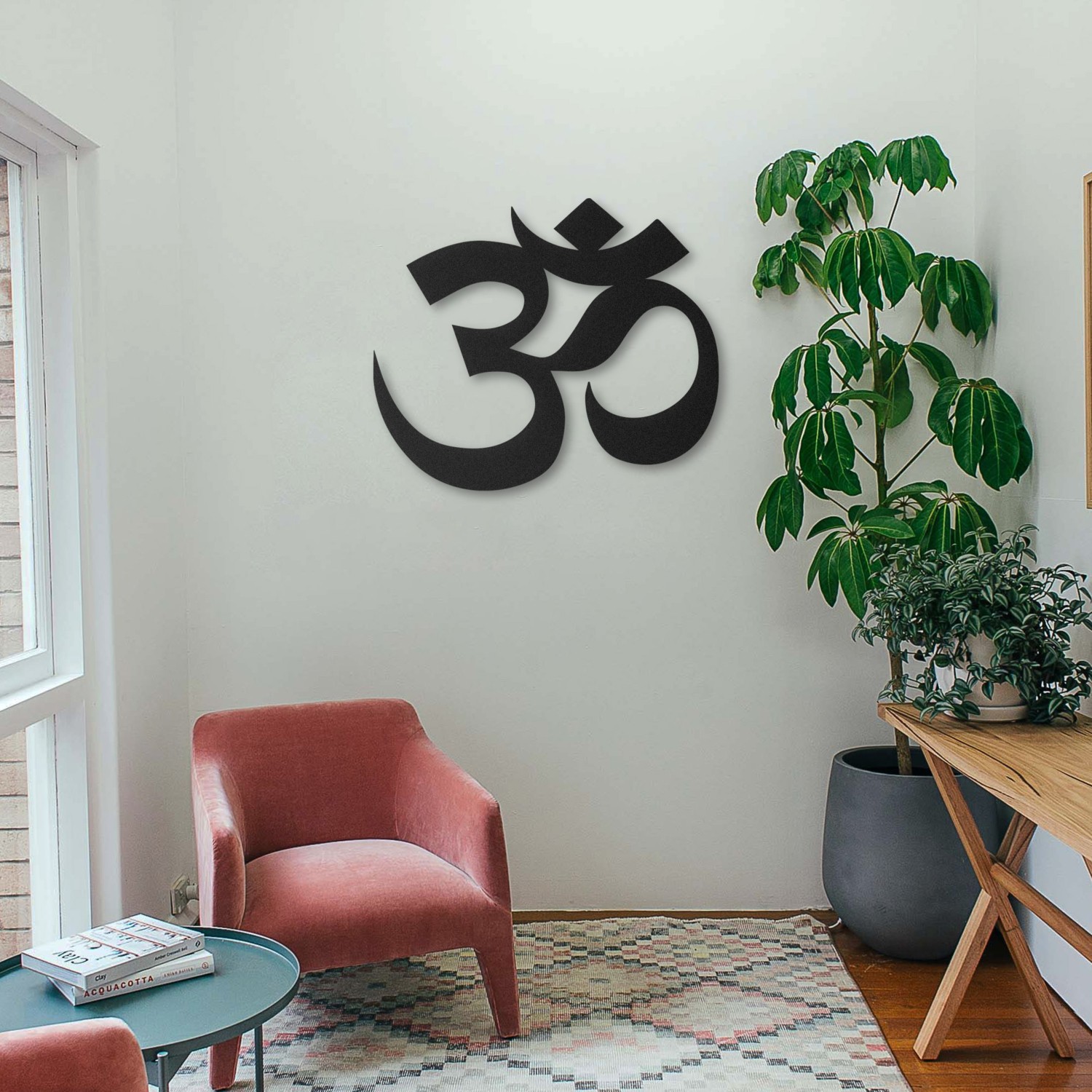 Bafidica Meditation Om Symbol Wall Decor Metal Painting Home Decor
