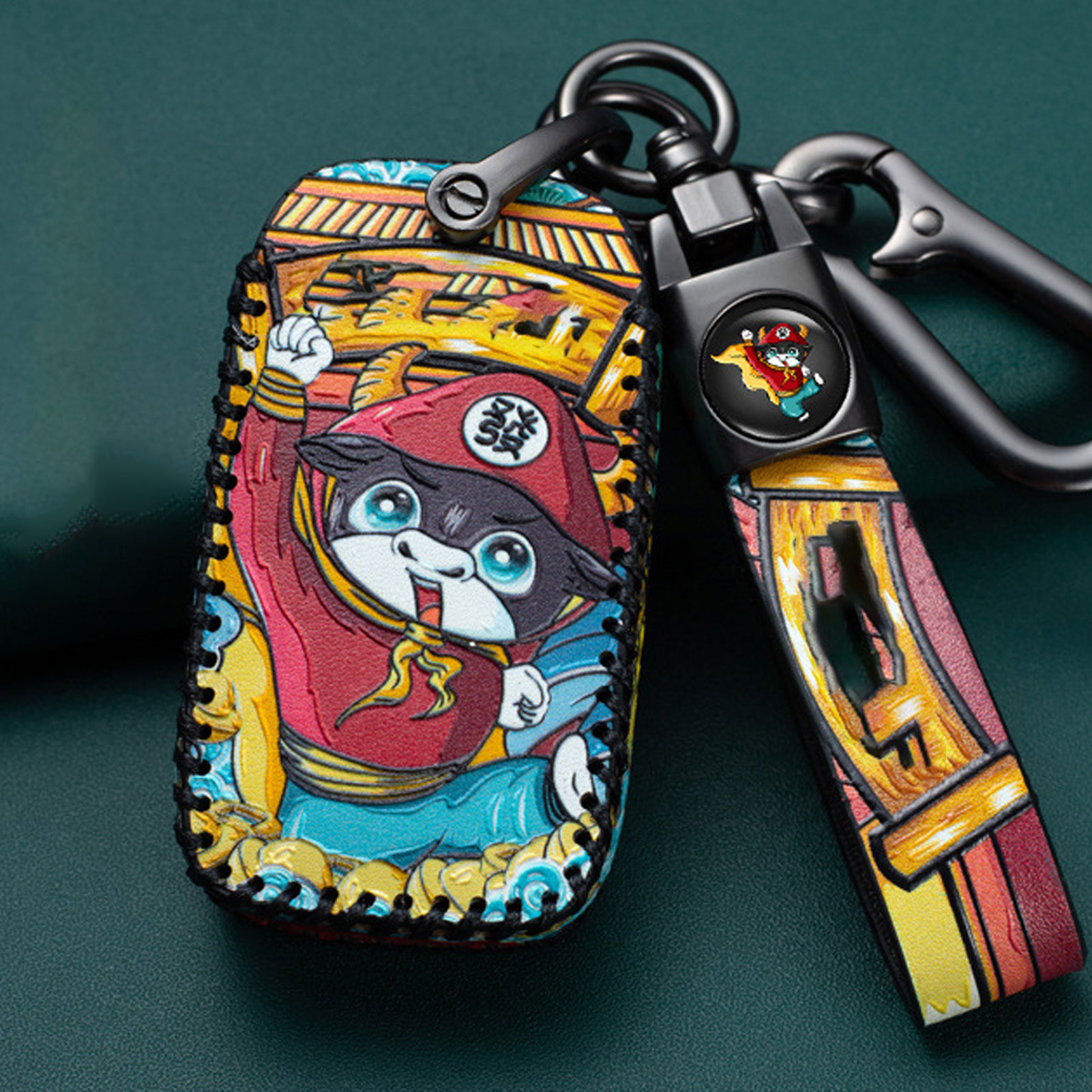 Cartoon Style Key Cover Key Shell Ring Protective Accessories for