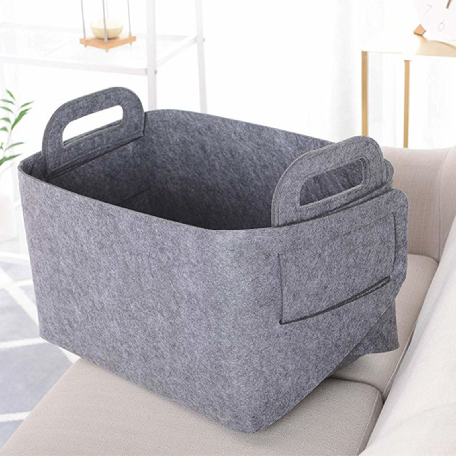 Collapsible Storage Cubes Fabric Cube Organizer with Dual Handles