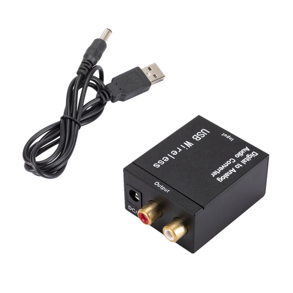 Digital To Analog Audio Converter Support Bluetooth Optical Fiber