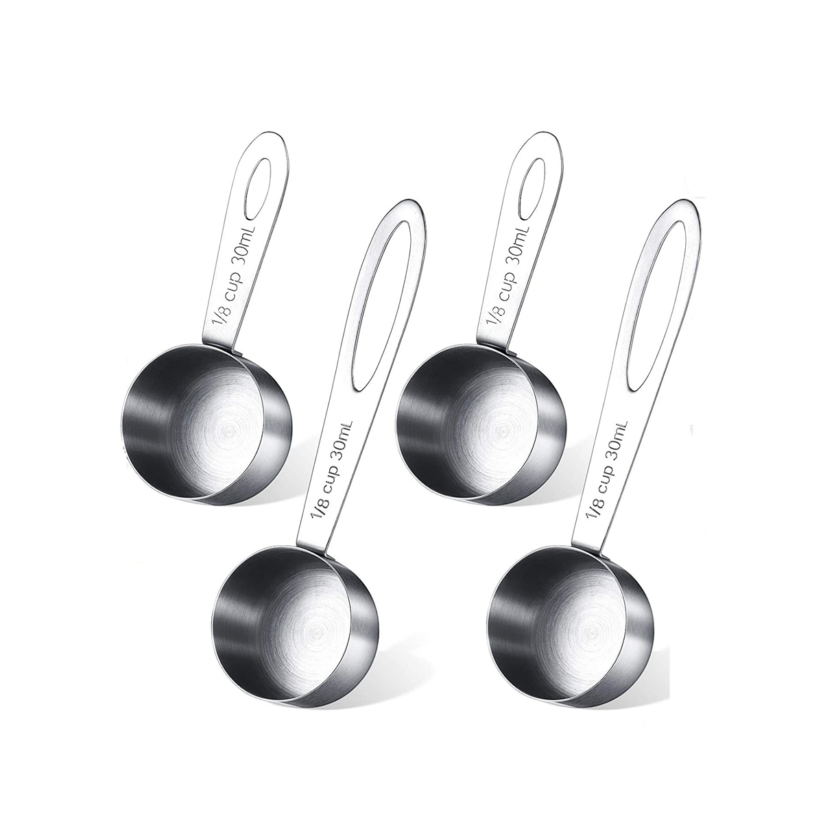4 Pieces Coffee Scoop Tablespoon Stainless Steel Coffee Measuring