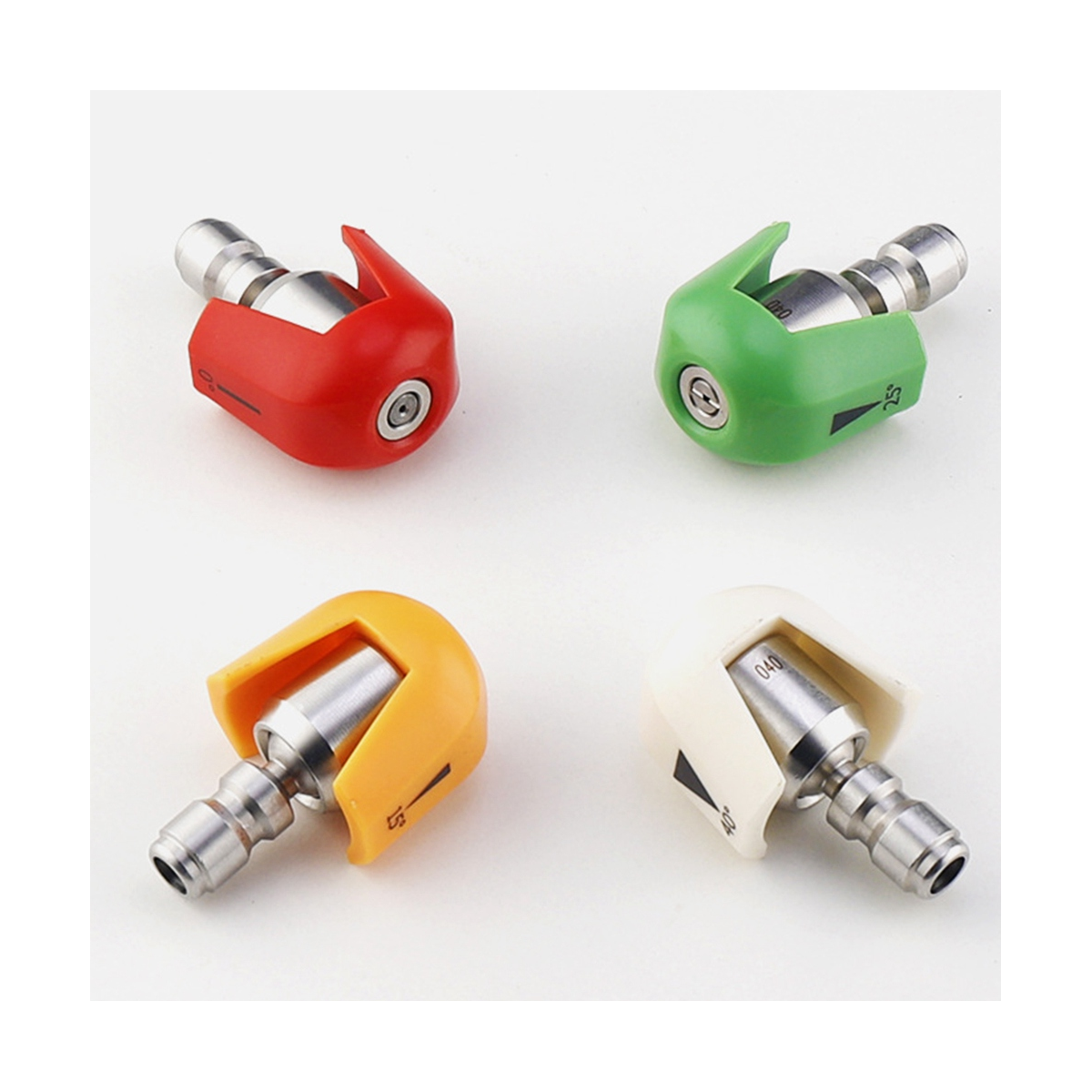 Pressure Washer Spray Nozzle Tips Multiple Degrees, 360 Degree 1/4