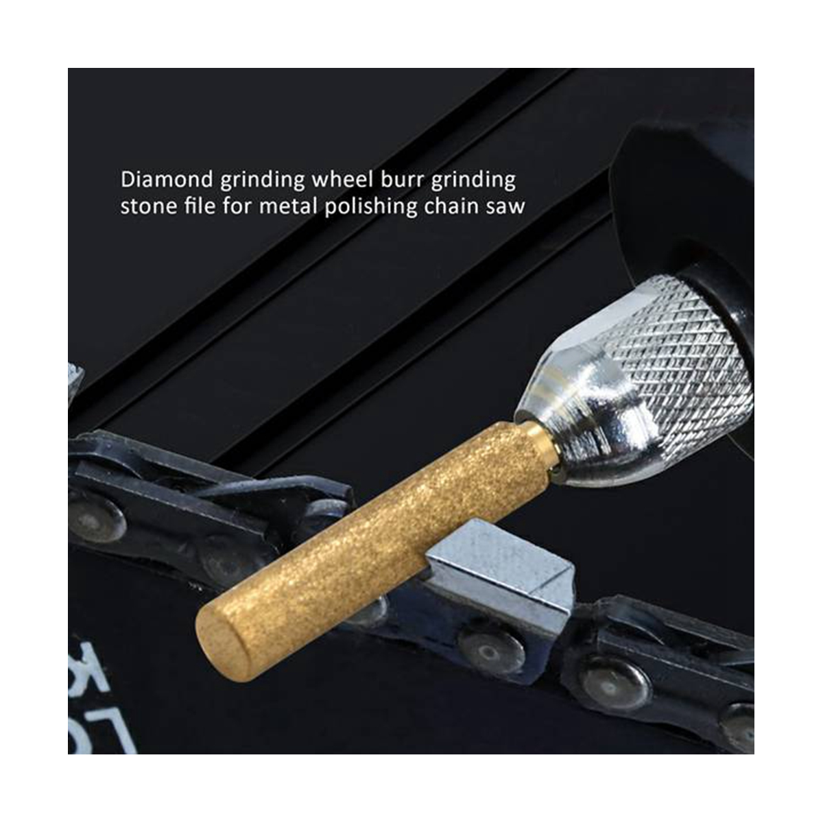 60 Pcs Titanium Plated Grinding Tool Diamond Chainsaw Sharpener Bits ...