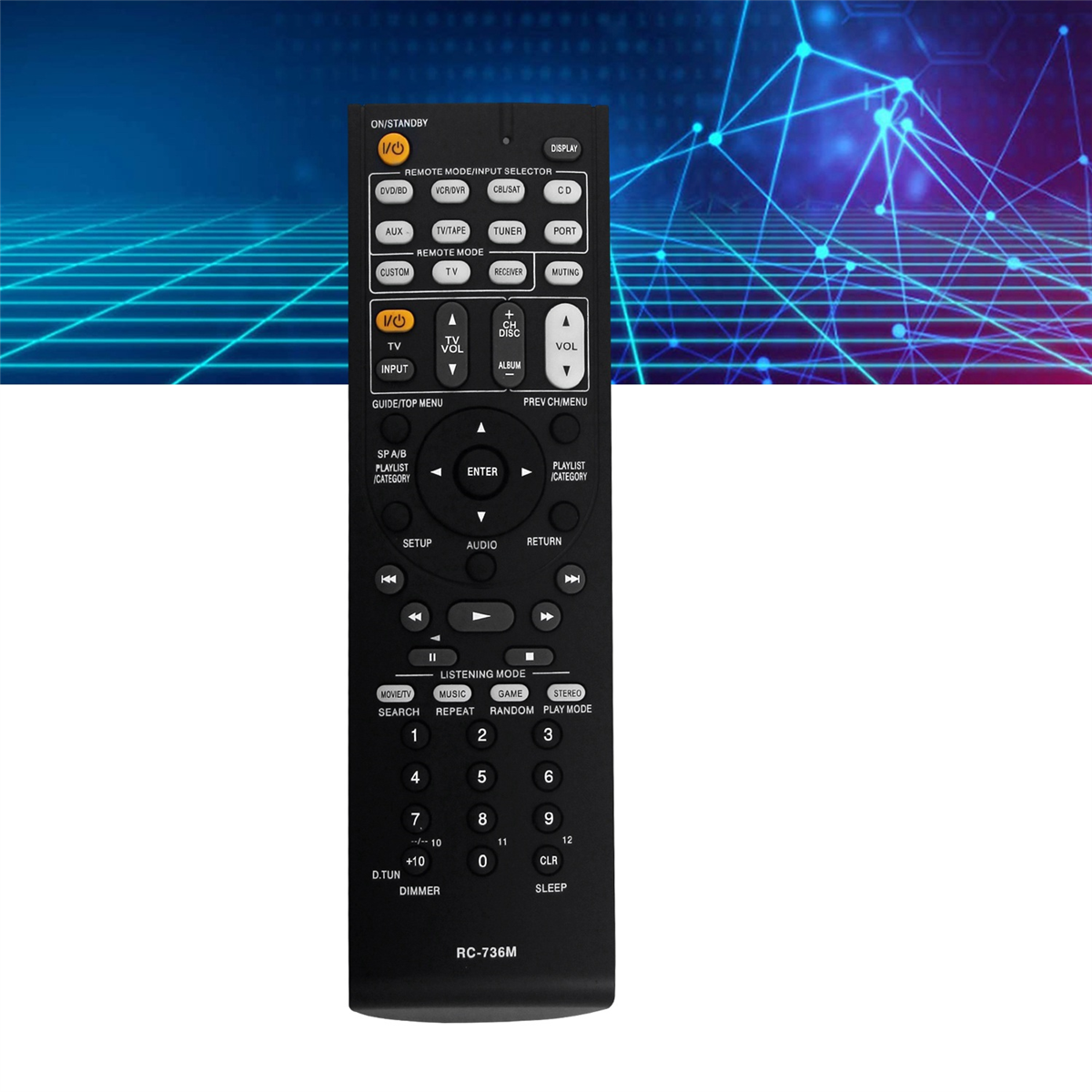 Onkyo OEM RC-738M Remote Control For Home Audio Receiver Tested