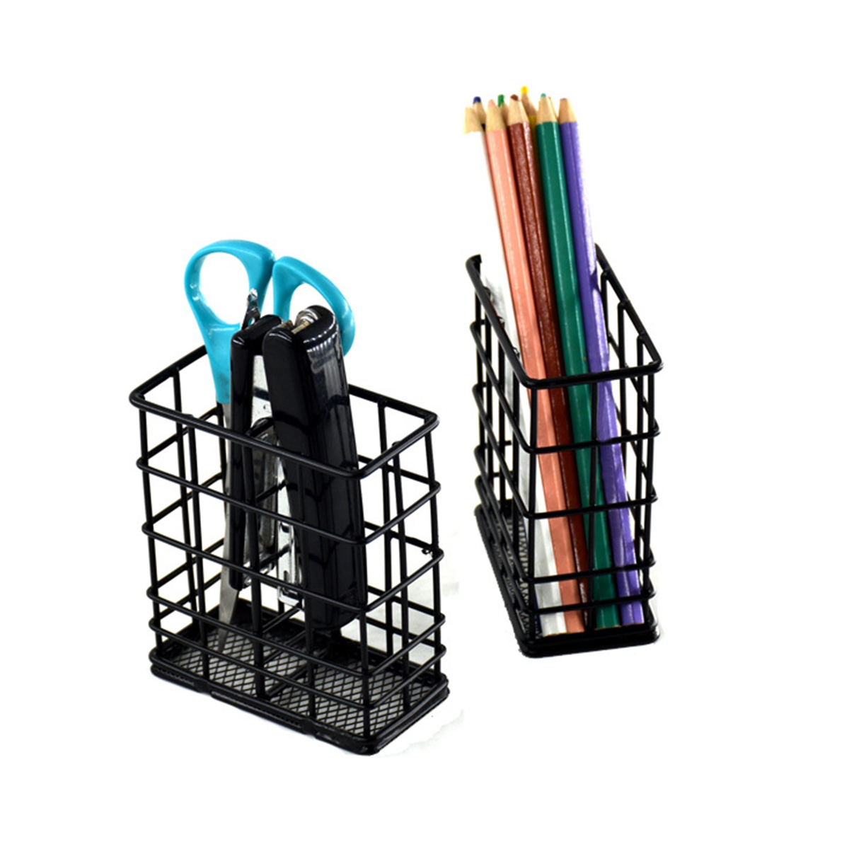 Multi-Functional Wrought Iron Office Desktop Storage Rack Finishing ...