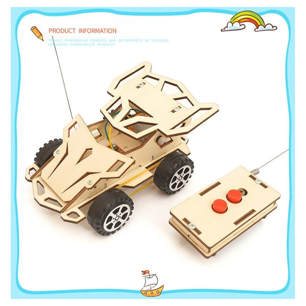 Remote Control Car Science Project STEM Toys Science Project Education Diy Kit Wireless 4WD Remote Control ...