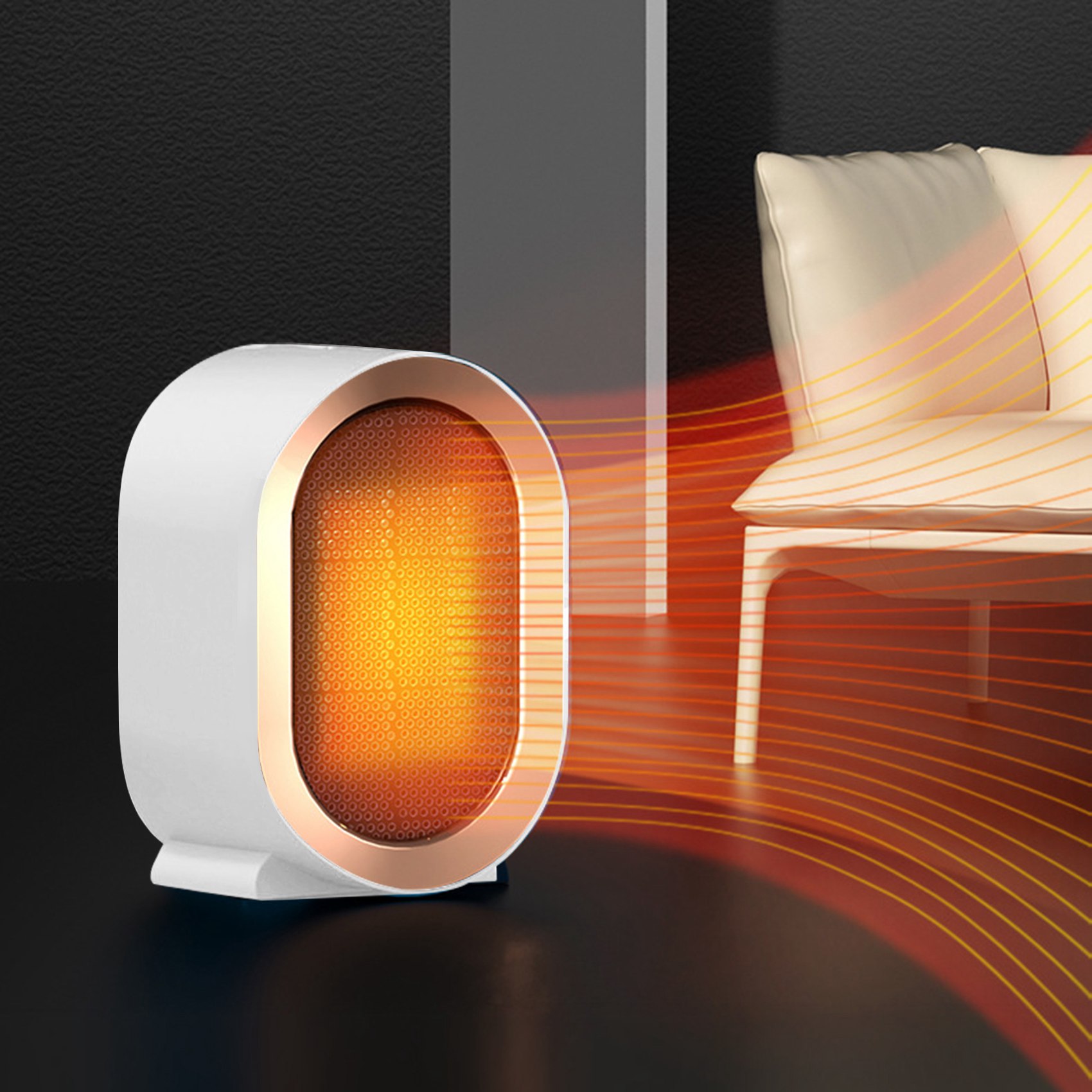 Heater PTC Electric Heater Mini Heater Home Office Small Heating Heater ...