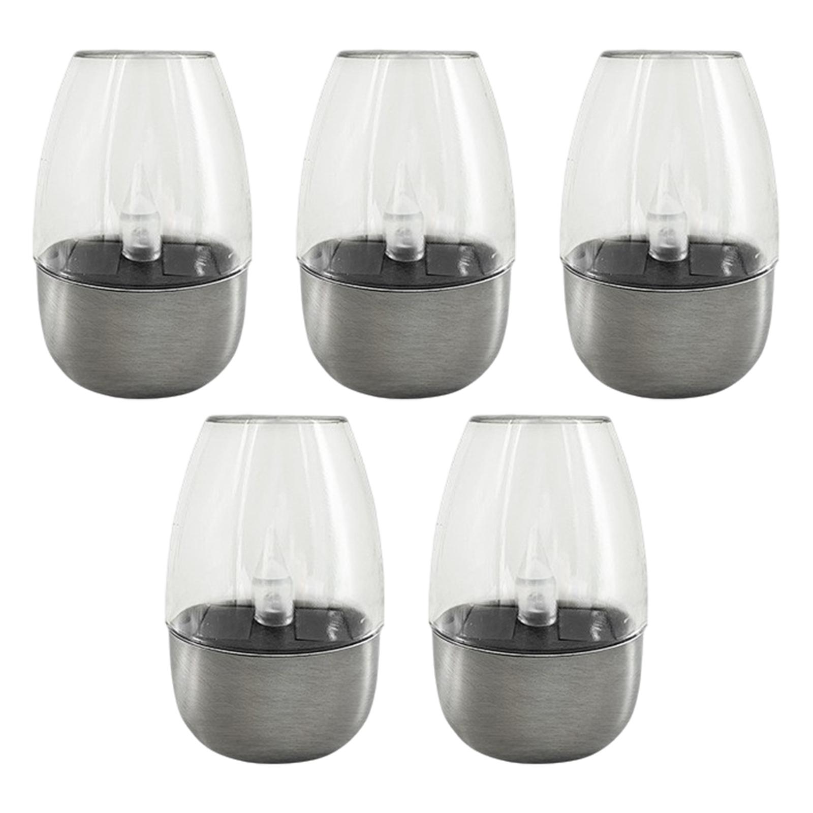 Solar LED Tea Lights Warm Light Decorations Outdoor Candles